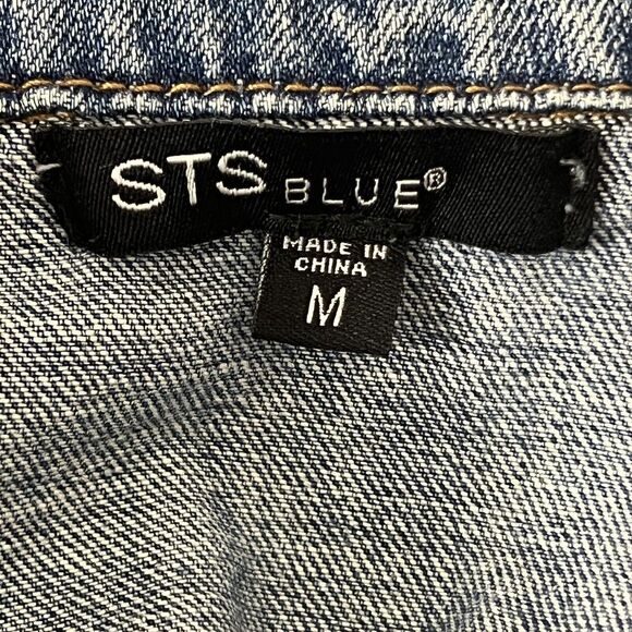STS Blue Womens Size Medium Distressed Denim Jean Jacket - Picture 6 of 6